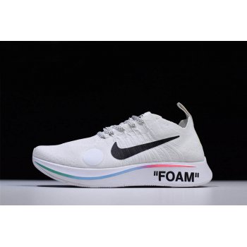 2018 Off-White x Nike Zoom Fly Mercurial Flyknit White Shoes Shoes